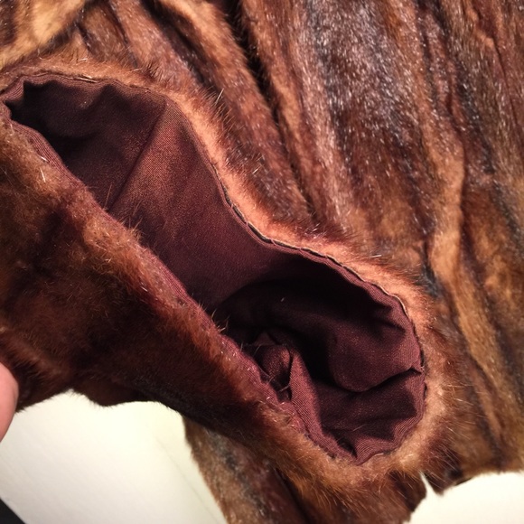 Vintage real fur coat brown - Picture 5 of 6